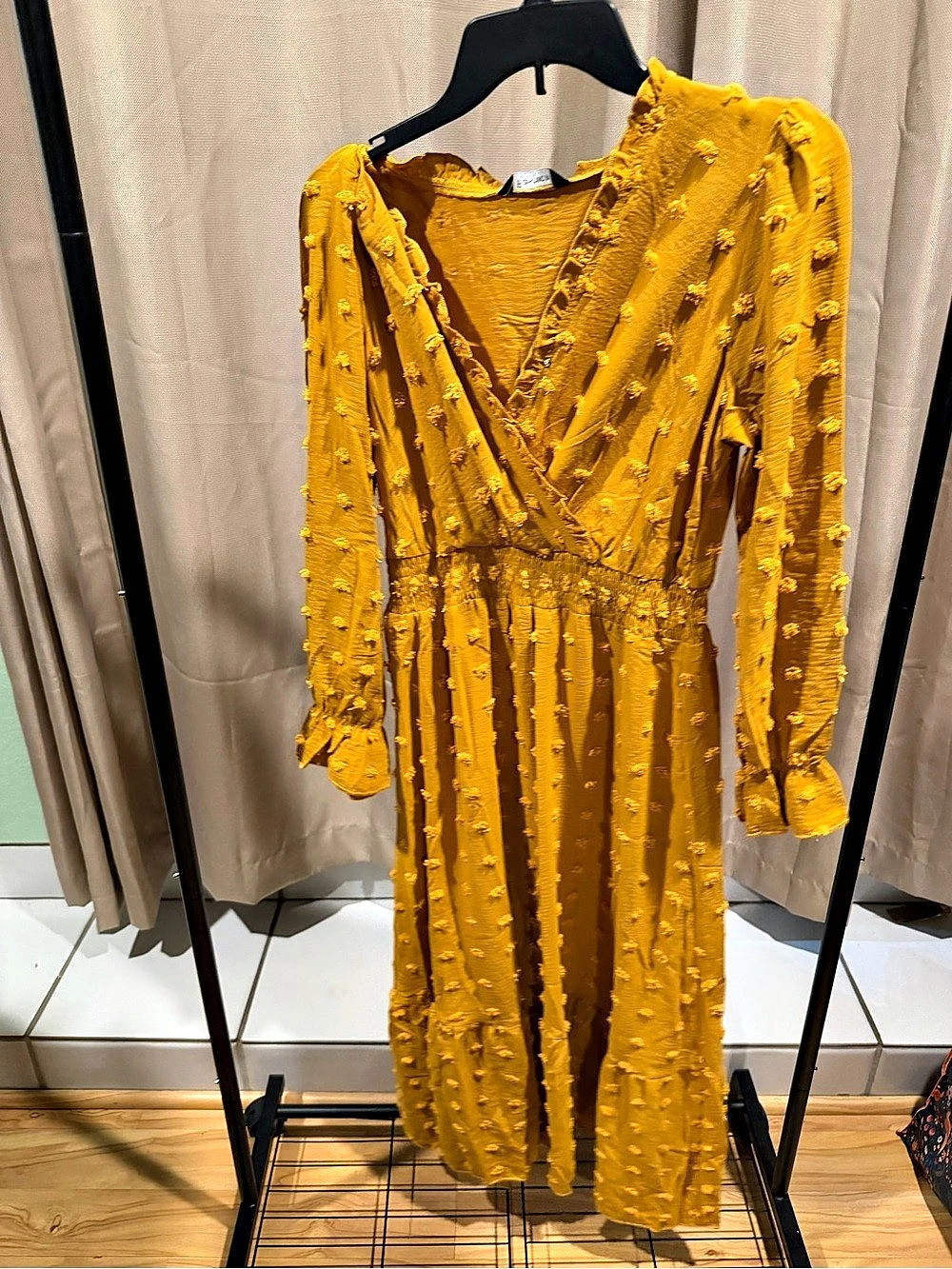 Fashion Yellow Maxi Dress Size Small NWT